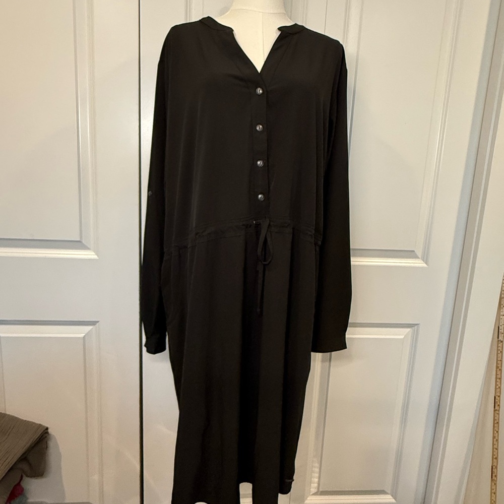 Orvis XXL Black Long Sleeve Dress